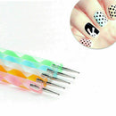 2Way Pen Nail Art Marbleizing Dotting Painting Dot X7T8 Manicure X0Q2. Tool M1S3