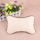 Travel Car Auto Seat Head Neck Rest Leather Cushion Pad HeadRest Bone Pillow