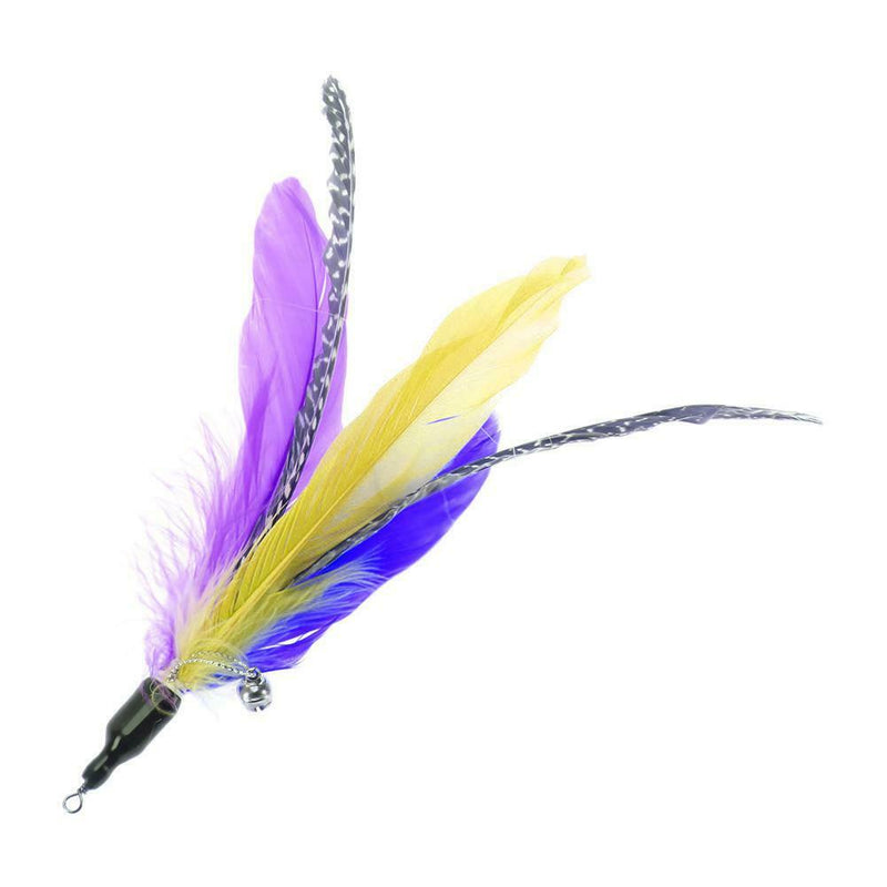 5pcs/lot Colorful Cat Toys Feather Replacement for Interactive Cat Wand