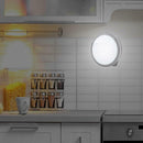 USB Round Smart LED Night Light Body Infrared Sensor Bedrooom Cabinet Lamp