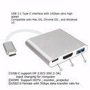 Type C to 4K HDMI USB 3.0 Charging HUB Adapter USB-C 3.1 Converter Macbook K7U4