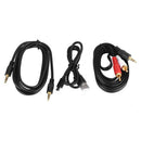 3.5mm Wireless Bluetooth5.0 Jack Audio Receiver Speaker Headphone Black