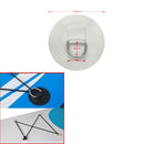 Quality 4"StainlessSteel Inflatable Boat Kayak Dinghy D-RING PVC Patch WHITE