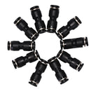10pcs Tube od 6mm 1/4'' pneumatic straight push connector air line quick fit OZ