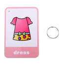 Clothes Flash Cards Set - Educational Picture & Letter Cognition Card Pack