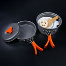 Hewolf Outdoor Cookware Set Cookware Set 1-2 Portable Cookware Outdoor Camp