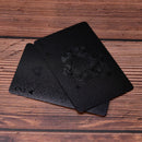 Waterproof Black Plastic Playing Cards Collection Poker Cards Creative Gift FT