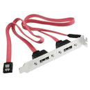 Dual Port SATA Serial ATA Cable to ESATA Bracket Adapter Cable G5Q3