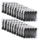 20x10Pcs Black Handmade Stickers Cookies Bakery Packing Sealing Decor Labels