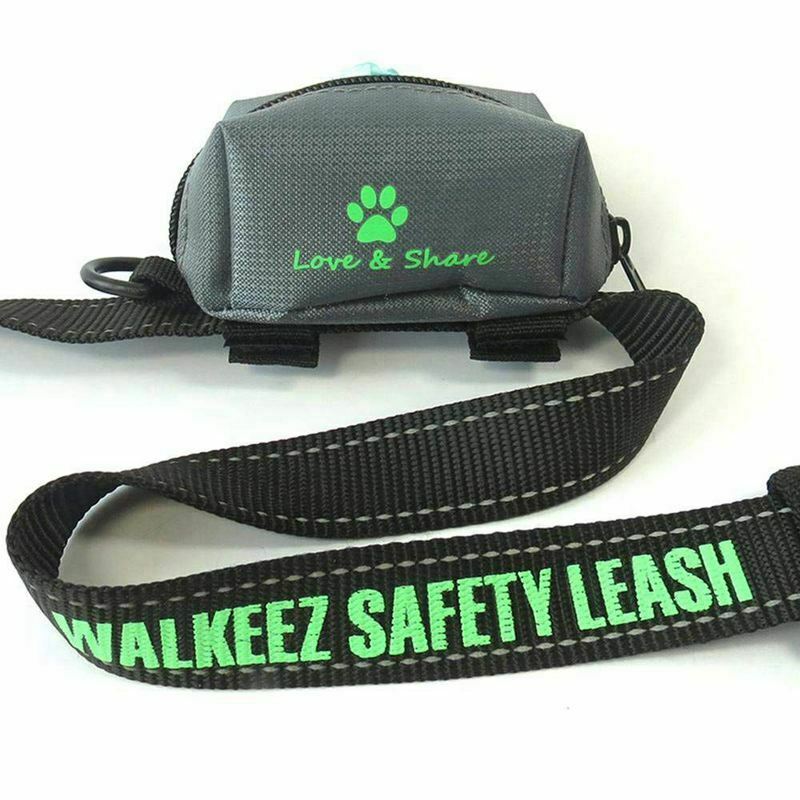 Poop Bag Dispenser, Dog Poop Bag Holder Leash Attachment - Walking, Running