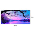 Purple Cloud 5D DIY Full Drill Diamond Painting 3-pictures Combination Kit