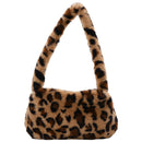 Animal Pattern Underarm Bag Women Mini Plush Shoulder Handbags Purse (7)