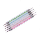 Crystal Painting Drawing Dotting Pen Dual-ended Nail Art Brush Tool Manicur@