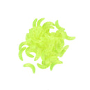 100PCS 2.2cm Maggot Grub Soft Lure Baits Worms Glow Shrimps Fishing Lures M&O