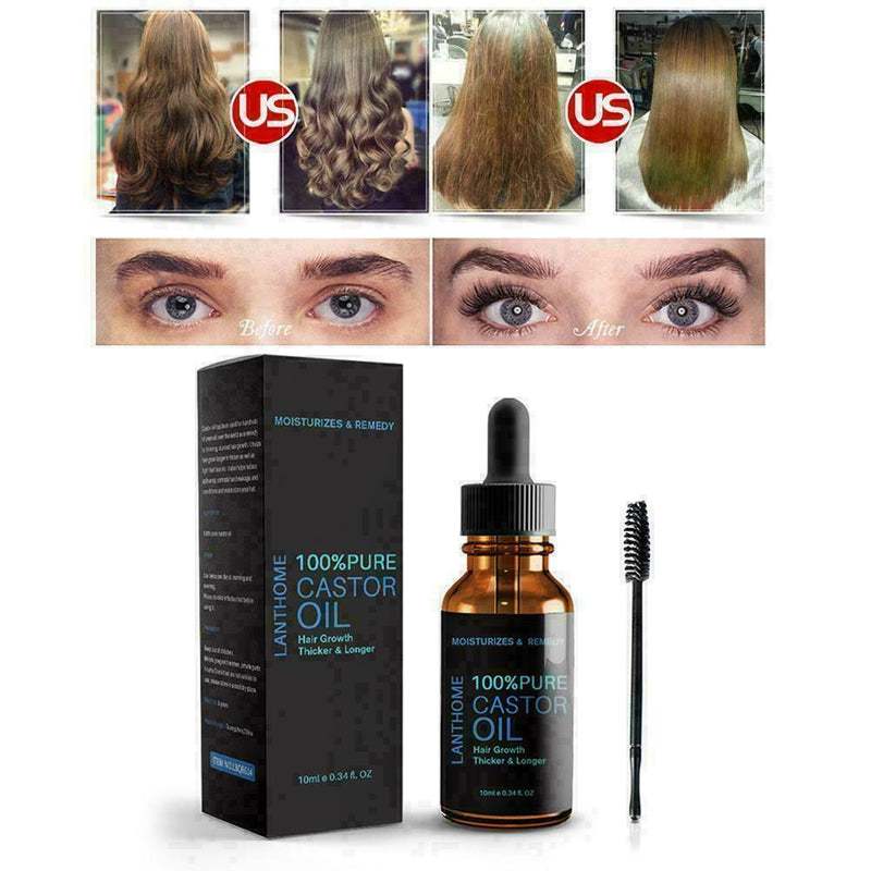 Pure Organic Castor Oil Eyelash/Eyebrow Enhancer Growth Serum 100% Natural Favor