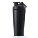 Stainless Steel Protein Vibrating Bottle Gym Shaker Sports Milkshake Blende