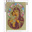 5D DIY Crystal Diamond Painting Religion Cross Stitch Kit Embroidery Mosaic