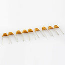 100 pcs NEW 0.1uF 50V monolithic ceramic chip capacitor 104 Yellow Q4C2