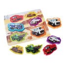 Wooden Puzzles Jigsaw Toys for Children Vehicles Cognition Learning