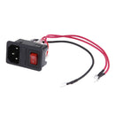 10A 220V/110V Inlet Module Plug Fuse Switch Male Power Socket