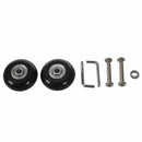 2set 45x19mm Luggage Suitcase / Inline Outdoor Skate Replacement Wheels Bla