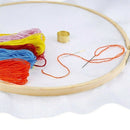 12 Pieces 7 Inch Wooden Embroidery Hoops Bulk Bamboo Circle Cross Stitch Ho Y9S8