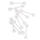 10pcs Acrylic Ball Labret Lip Tongue Bar Ring Barbell  Jewelry