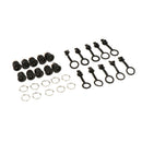 10Pieces DC 5.5x2.5mm Power Supply Jack Socket With Dustproof And Screw Nuts