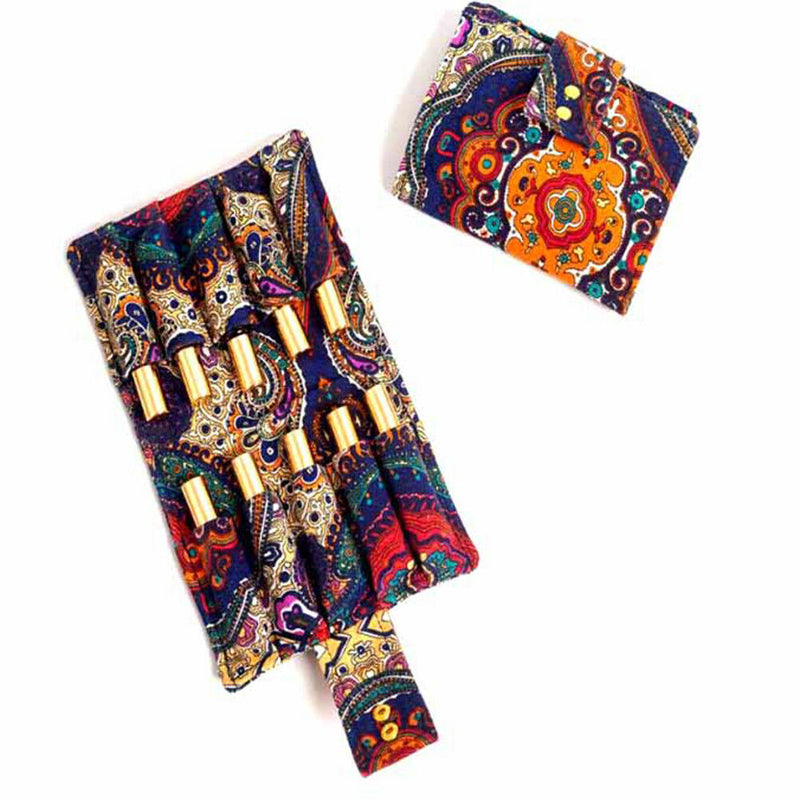 10ml 6 Roller Essential Oil Diffuser Carrying Case Tote Aromatherapy Canvas Bag-