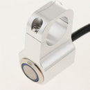 7/8" Motorcycle Handlebar Headlight Switch Stainless Steel Blue Dirt Bike