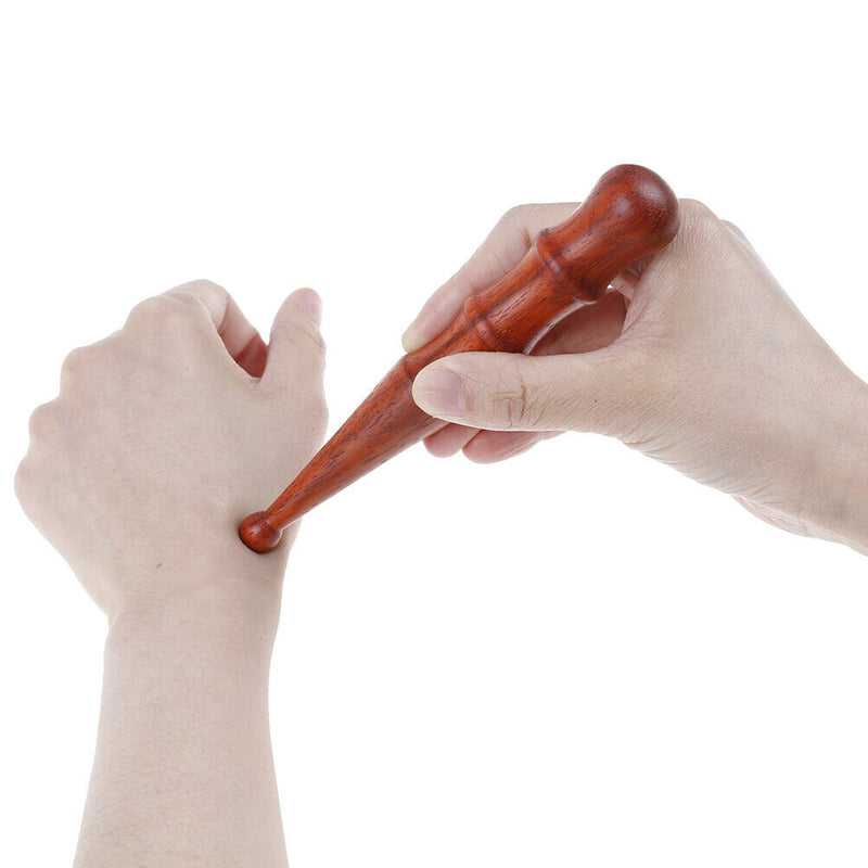 Wood stick wooden tools acupoint massage spa foot hand reflexology body healt`US