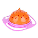 Novelty 360 Rotary Gyro Umbrella Spill-Proof Children Balance Bowl (Pink) A