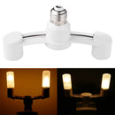 2 in1 E27 LED Base Lamp Socket Splitter Light Lamp Bulb Adapter Holder Converter