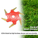 6T Blade 65Mn Manganese Steel Brush Cutter Lawn Mower Grass Trimmer Head