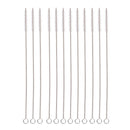2pcs NEW STAINLESS STEEL DRINKING STRAW CLEANER BRUSH REUSABLE WASHABLE AC24