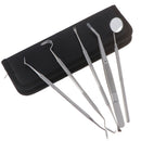 5pcs DENTAL SET DENTAL CLEANING TOOTHPIECE DENTAL END DENTAL MIRR_