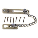 Stainless Steel Door Chain Guard Safety Lock Bolt Swing Bar Home