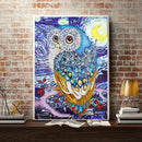5D DIY Special Shaped Diamond Painting Owl Cross Stitch Mosaic Craft Kit