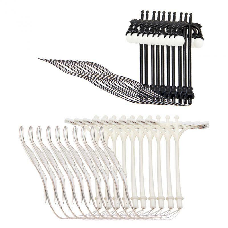 20pcs/pack 1:150 Scale LED Railway Train Double-Head Lamp Street Light Black