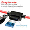 10 Pcs TAP Adapter 16 Gauge 15AMP Blade Automotive Fuse Holder Waterproof