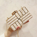Acrylic Decoration Clutches Women Evening Bags Party Wedding Hand Bag Chain