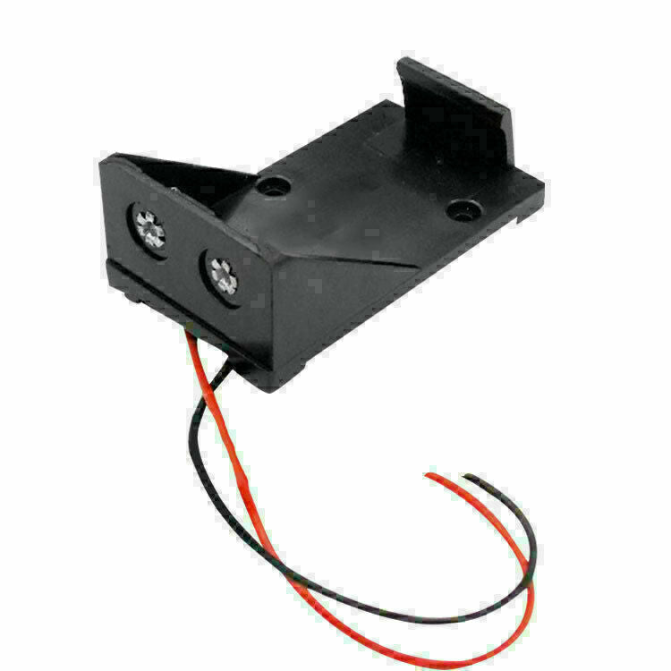 9V Volt Black Battery Clip Holder Box Case Cover with Cable Wire 2017 Lead W9G1