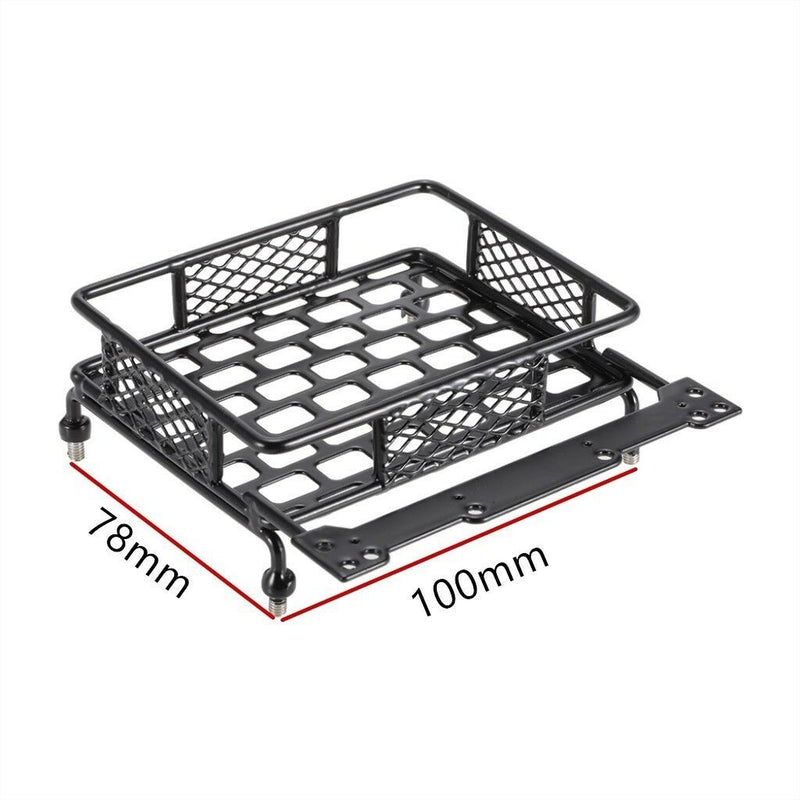 RC 1/10 Roof Luggage Rack LED Light Bar ( 2White 2Red ) for CC01 Axial SCX10