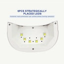 Sun6X Lamp For Nails Lacquer Gel Lamp Uv Led Nail Dryer Machine Portable 18
