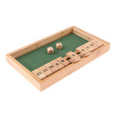 Wood Deluxe 1-12 Number Shut the Box Dice Board Game Entertainment for Club