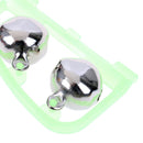 2pcs Fluorescent Fishing Rod Tip Clip Twin Bell Alarm In Dark Fishing Tackle FT