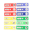 12Pcs Students Prepared Plastic Microscope Slides Animals Insects Plants Set