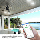 1X(4 Inch Multicolor Full Function Led Smart Downlight Round Ceiling Recess