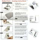 19mm Craft Stainless Steel Crimp Tool Practical Rolled Hem Feet Sewing Mach Y5Q5