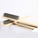 Stainless Steel Wire Cleaning Brushes Wood Handle Wire Scratch Dust Brush FGY